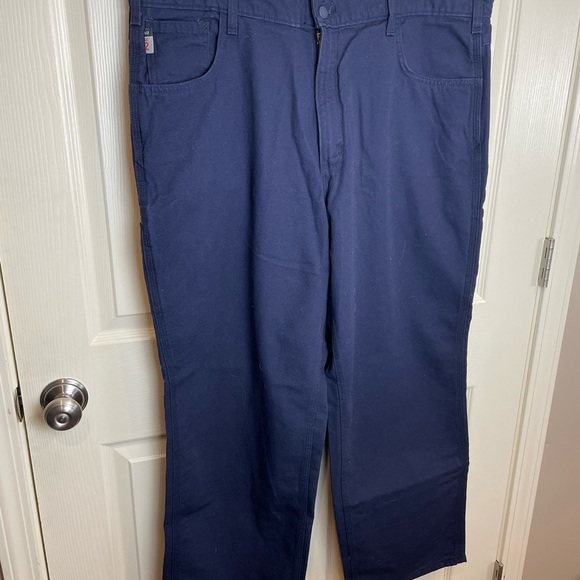 Carhartt FR Flame Resistant Navy Blue Cargo Pants 40